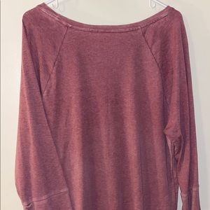 Maroon top